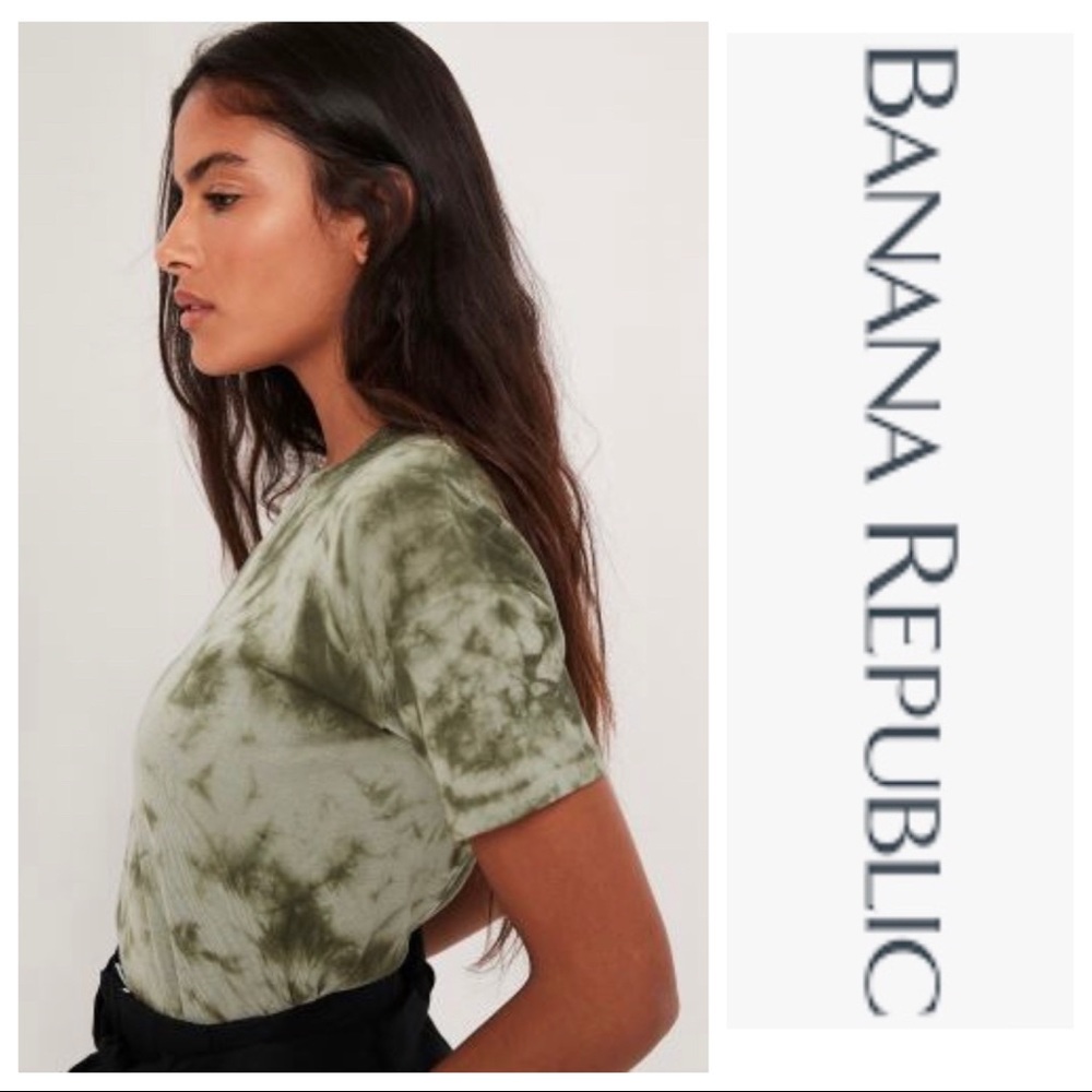 Banana Republic Tie Dye Sweater Tee - Picture 1 of 9